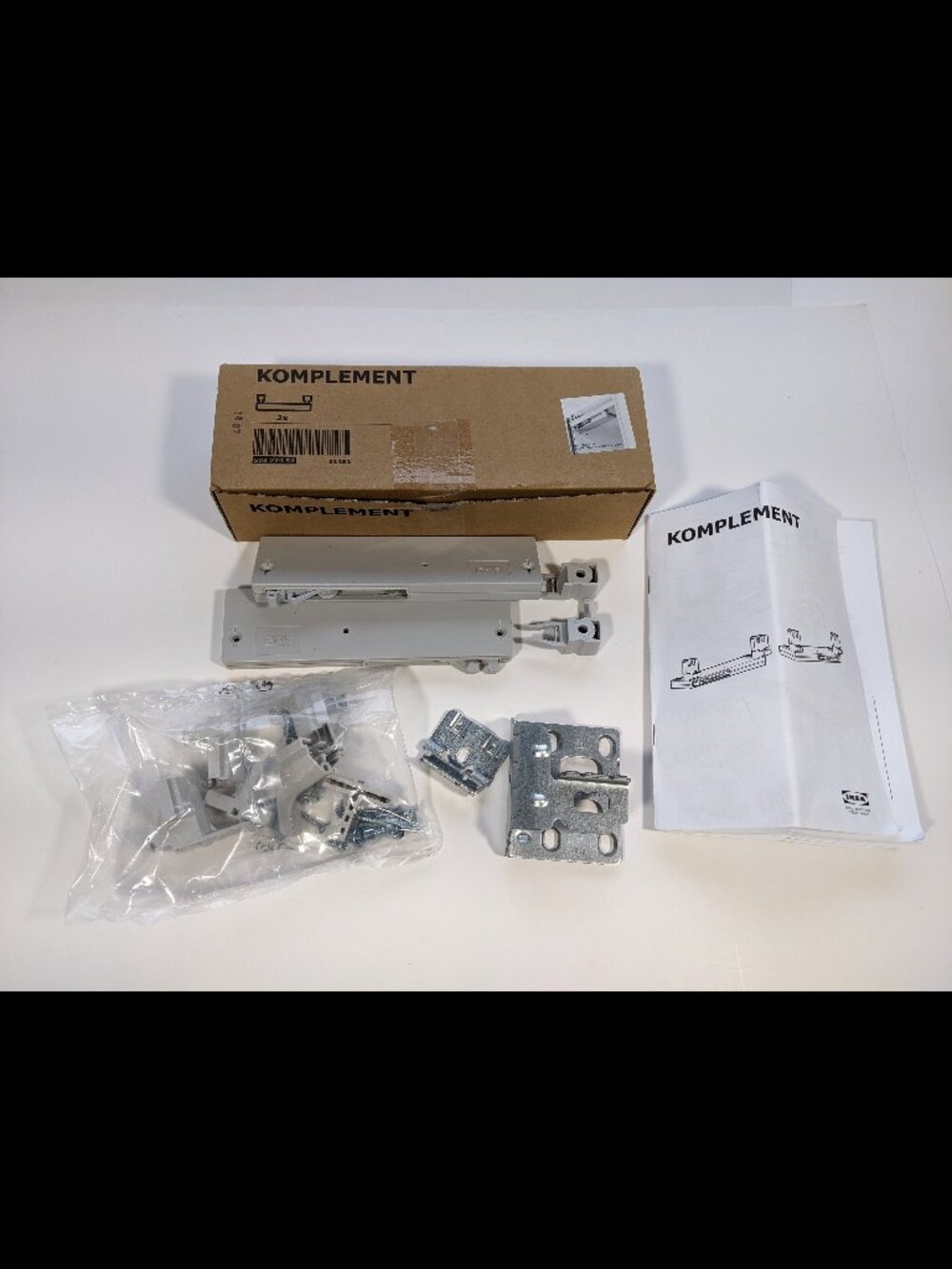 IKEA Komplement 503.274.54  Soft Opening-Closing Device TWO SCREWS MISSING!
